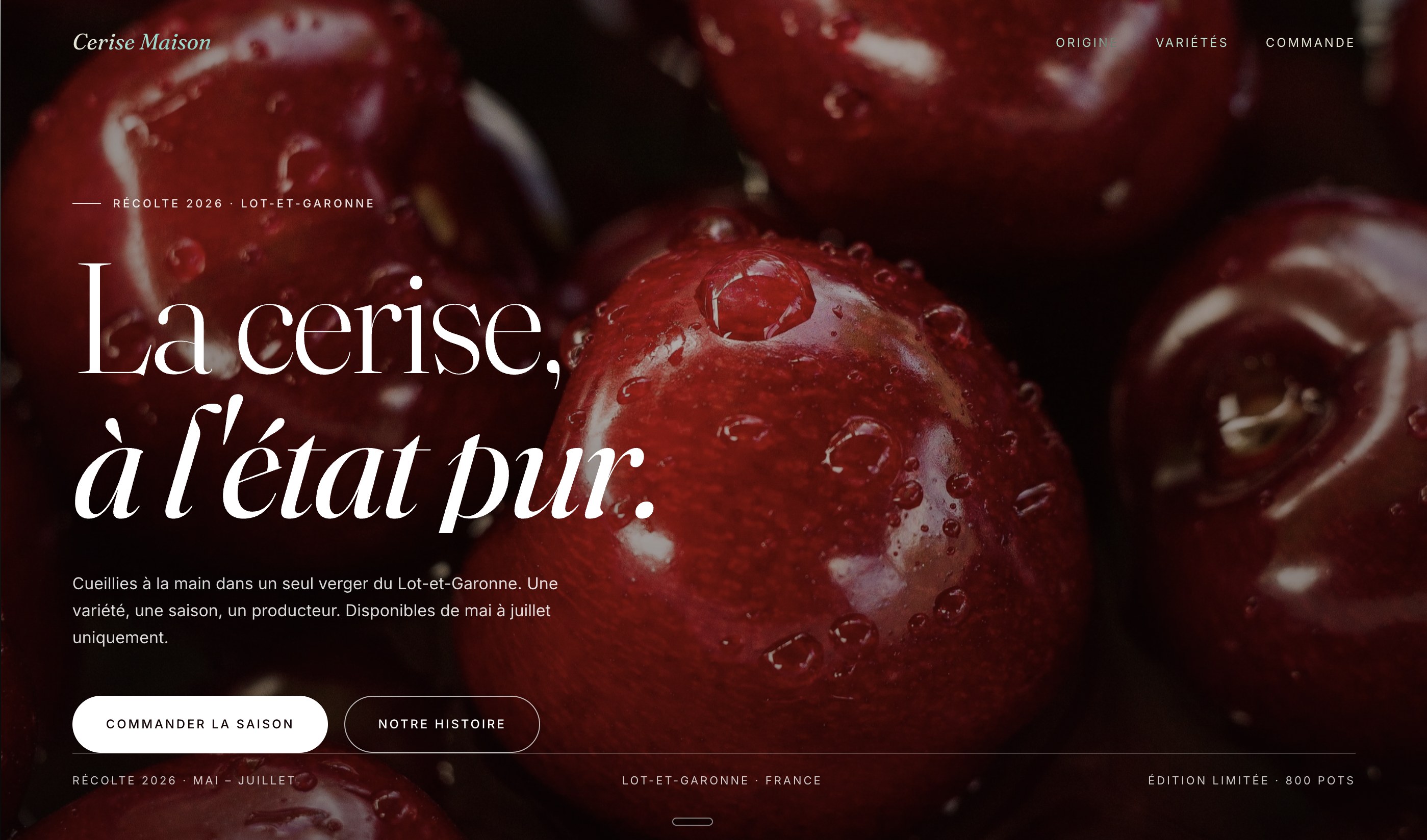 Cerise Maison — Cerises premium